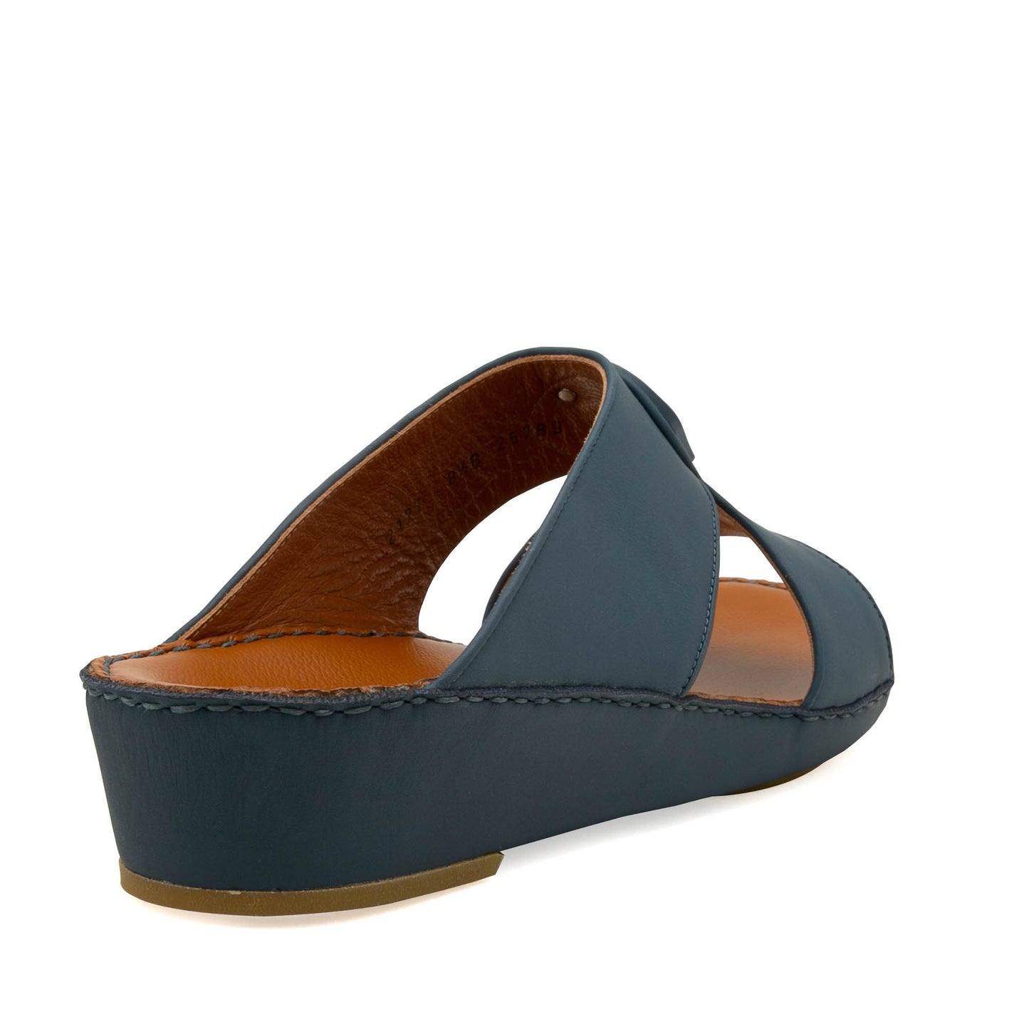 Dark blue Peninsula Taglio sandals with wedge heel and open toe design for comfortable wear