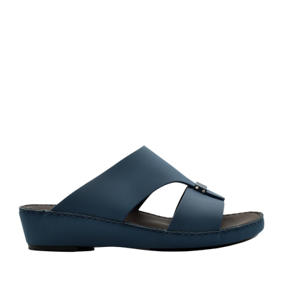 Blue Cerchio Gomato sandals with open toe and cushioned sole from Private collection