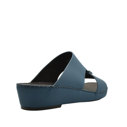 Blue Cerchio Gomato sandals with wedge heel and open toe design from Private collection
