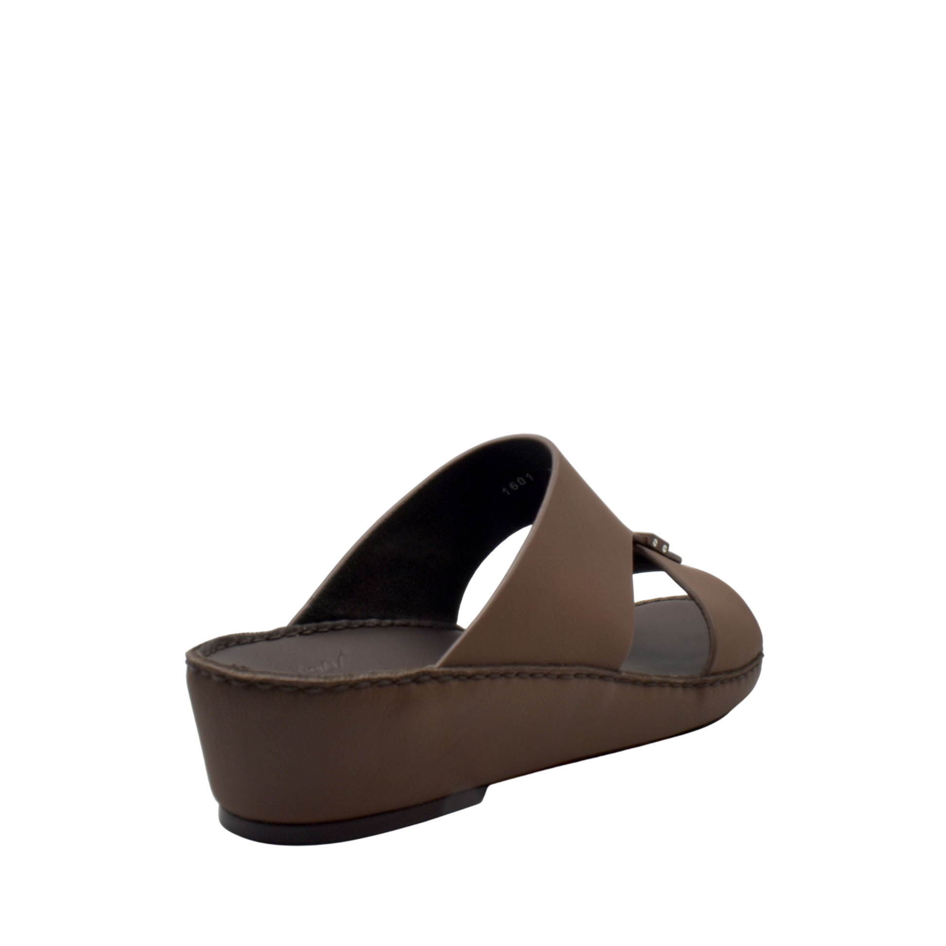 Brown Cerchio Gomato sandals with cushioned sole and wide strap from Private Collection