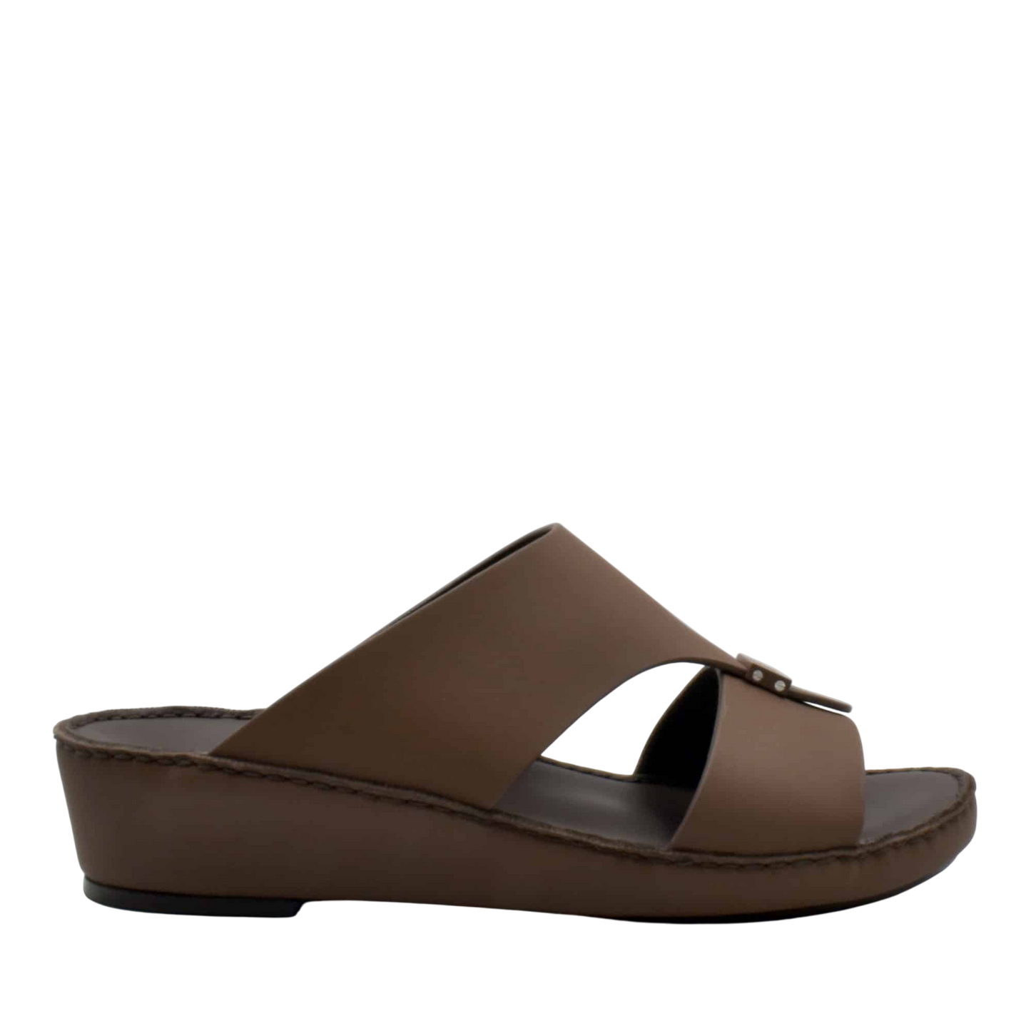 Brown Cerchio Gomato sandals with wedge sole and cross strap design from Private collection