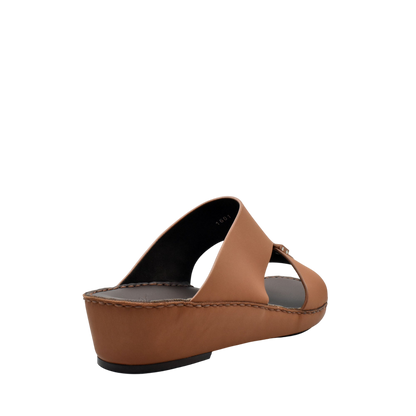Brown Cerchio Gomato sandals with wedge heel and open toe design from Private collection