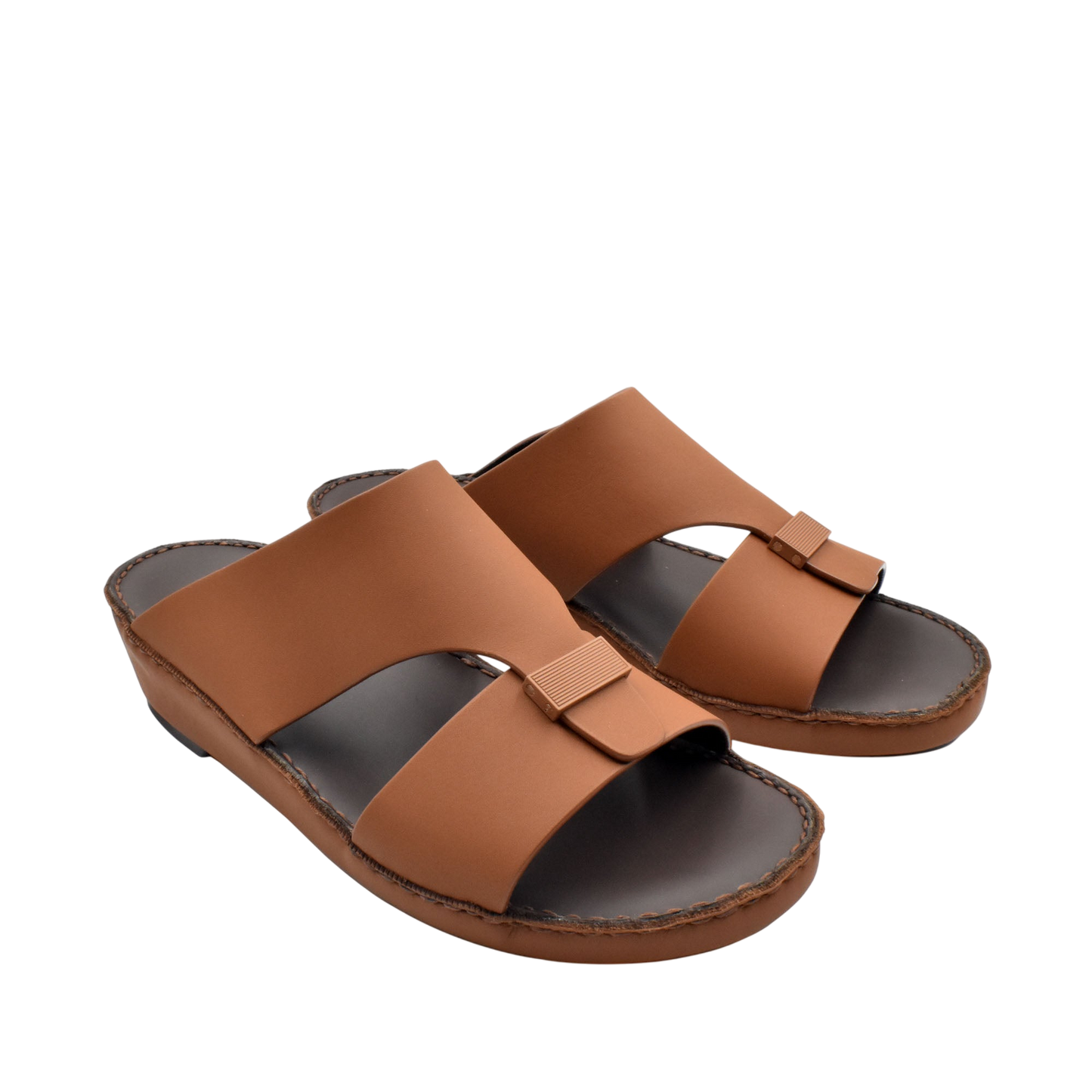 Brown Cerchio Gomato sandals with wide straps and cushioned soles for comfortable wear