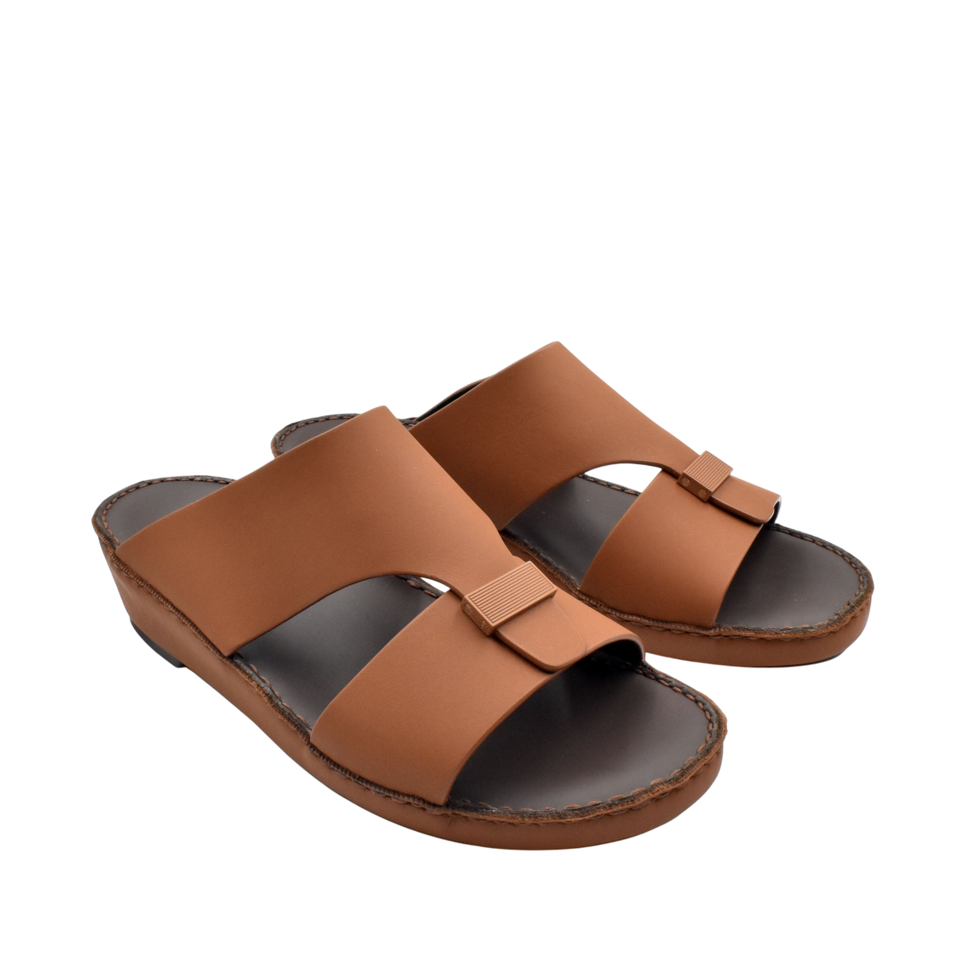 Brown Cerchio Gomato sandals with wide straps and cushioned soles for comfortable wear