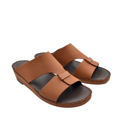 Brown Cerchio Gomato sandals with wide straps and cushioned soles for comfortable wear