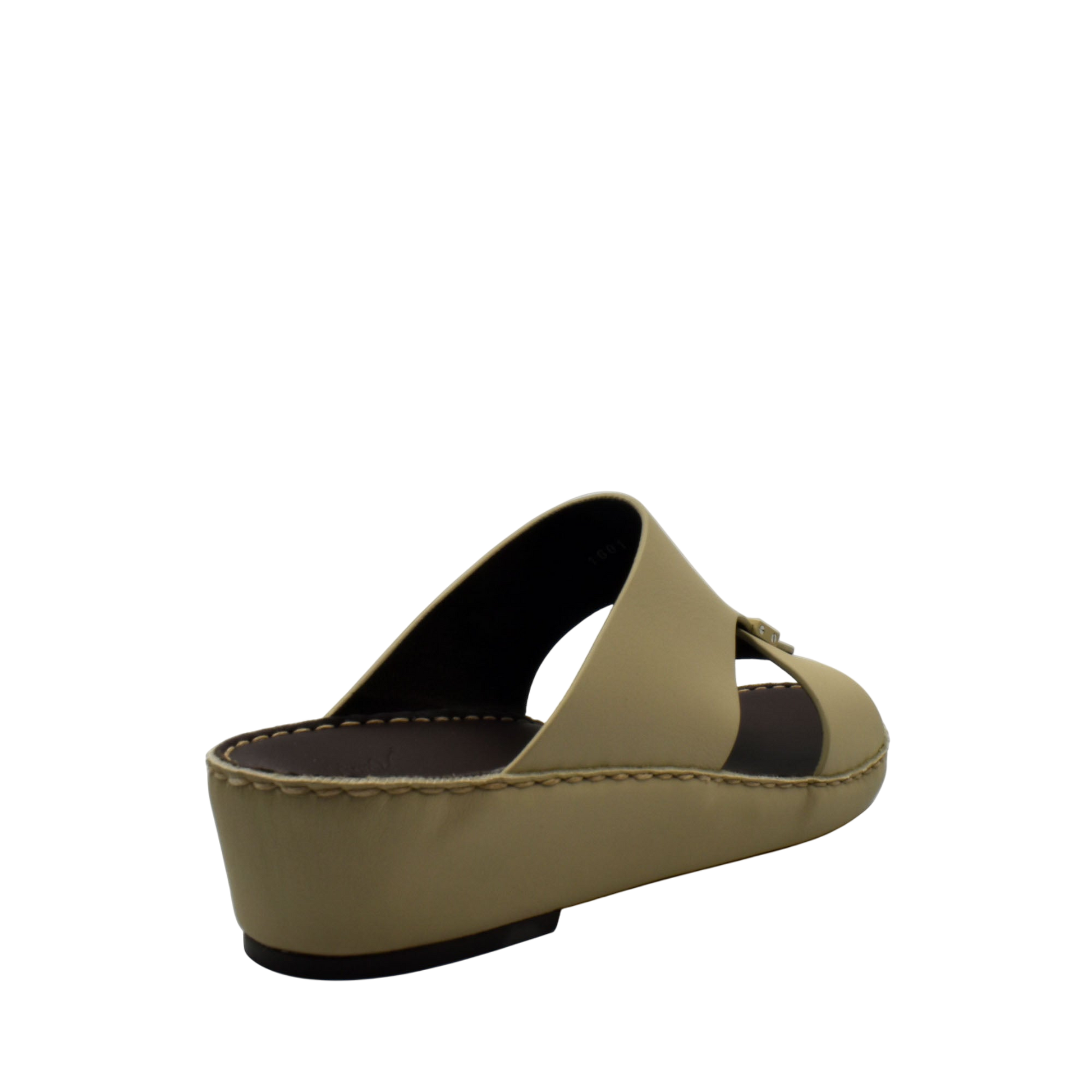 Beige Cerchio Gomato sandals with wedge sole and open toe design from Private collection