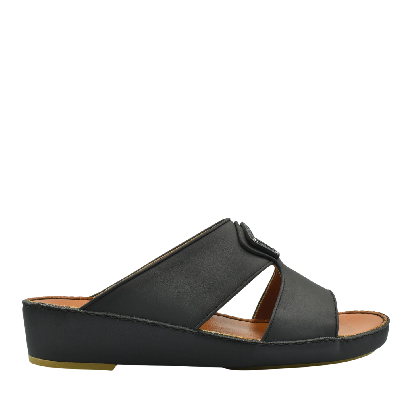 Black Peninsula Taglio sandals with wedge heel and open toe design for comfortable wear