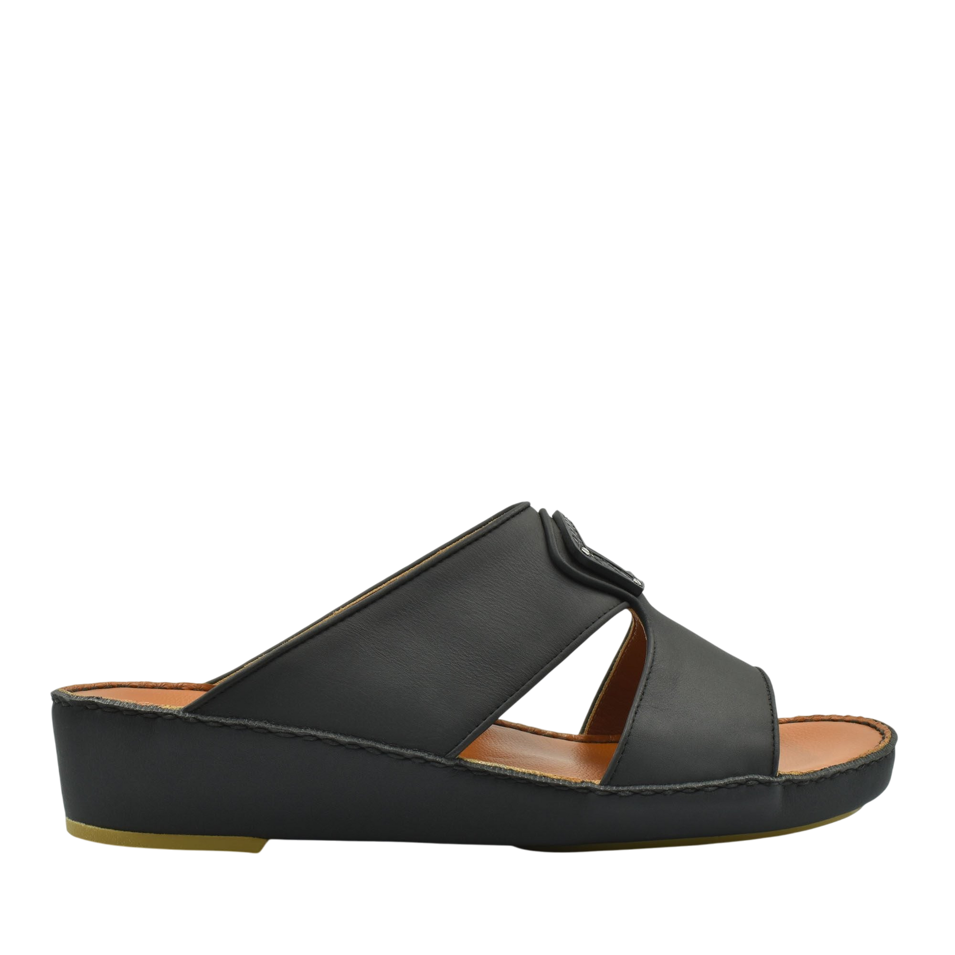Black Peninsula Taglio sandals with wedge heel and open toe design for comfortable wear