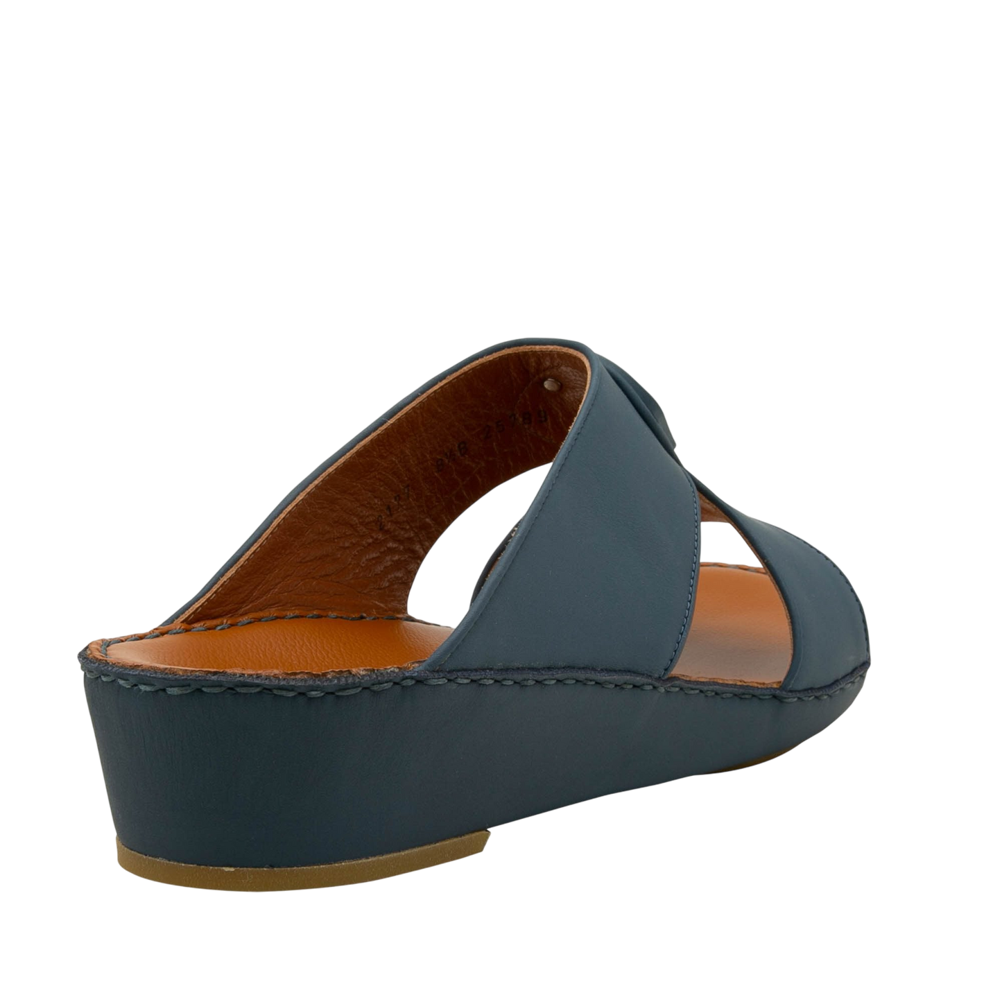 Dark blue Peninsula Taglio sandals with wedge heel and open toe design for comfortable wear