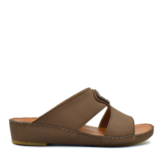 Brown Peninsula Taglio sandals with wedge heel and open toe design from Private collection