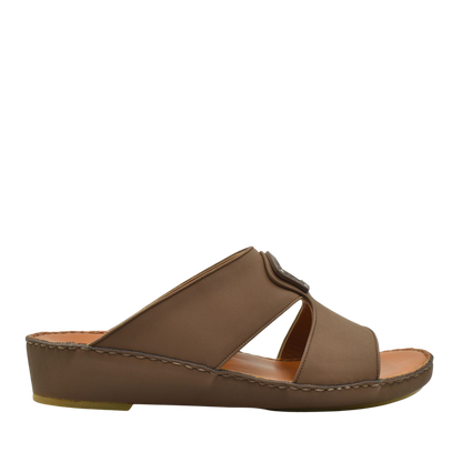 Brown Peninsula Taglio sandals with wedge heel and open toe design from Private collection