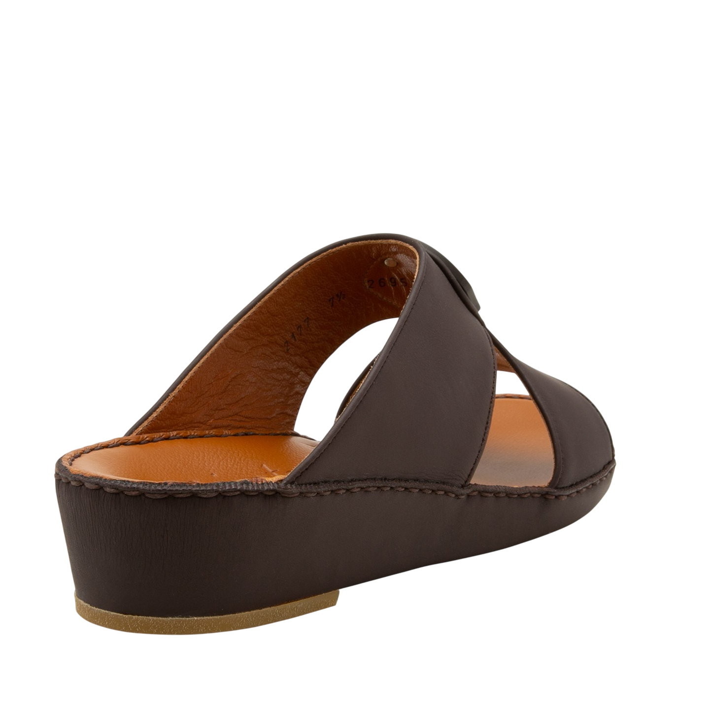 Brown Peninsula Taglio sandals with leather upper and cushioned sole for comfortable wear