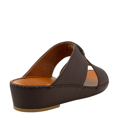 Brown Peninsula Taglio sandals with leather upper and cushioned sole for comfortable wear