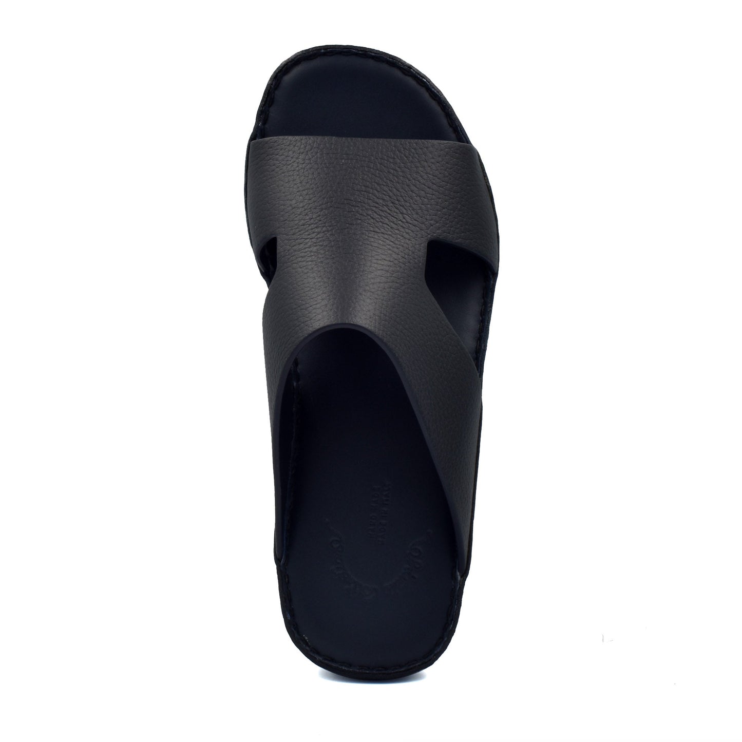 Black Private Collection Western leather sandals with wide crisscross strap design