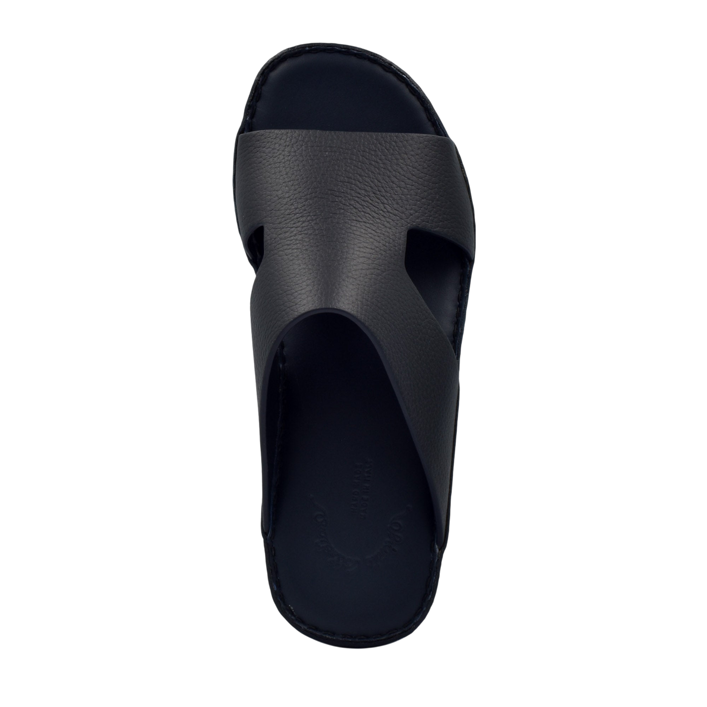 Black Private Collection Western leather sandals with wide crisscross strap design