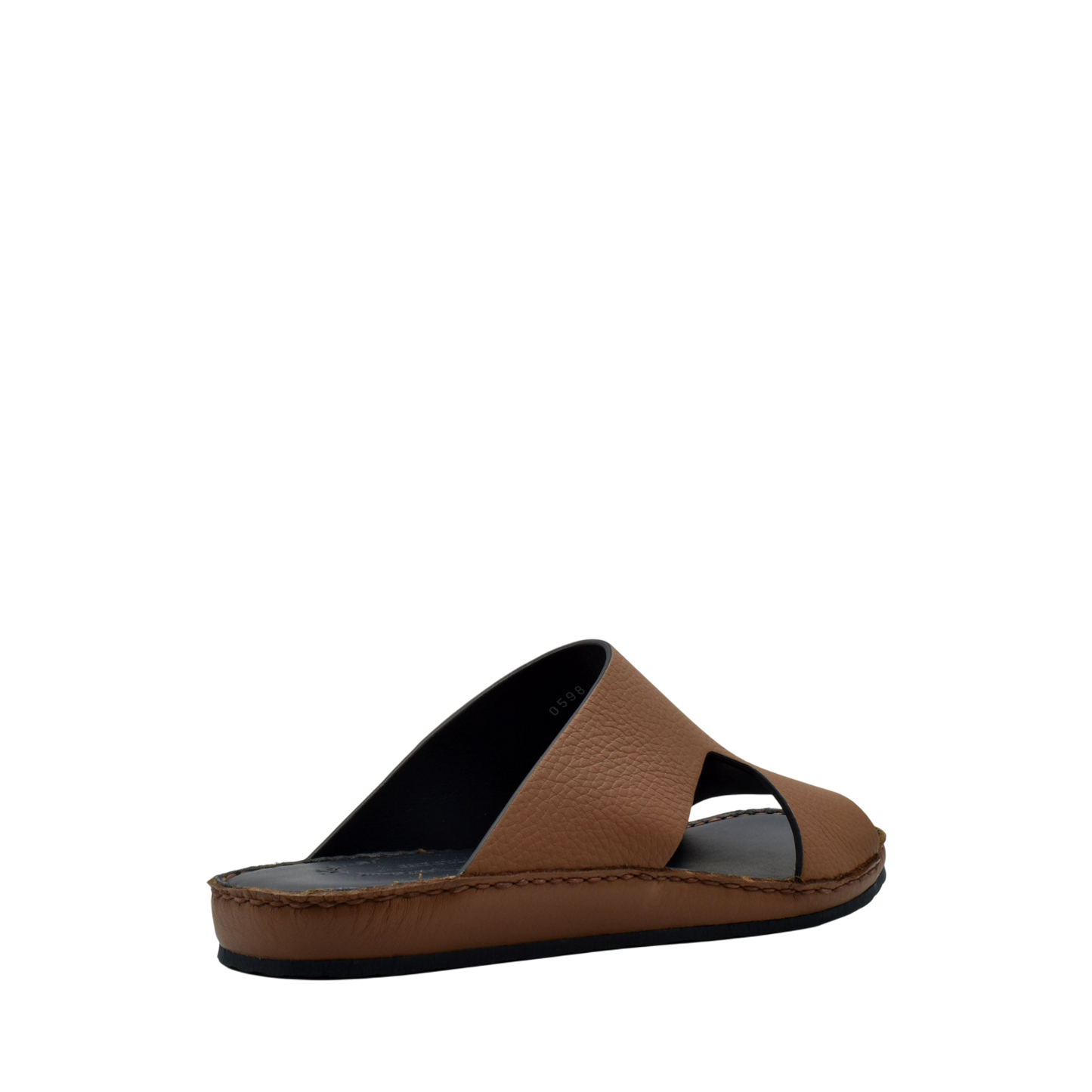 Private Collection brown Western leather sandals with open toe and cushioned sole for comfort